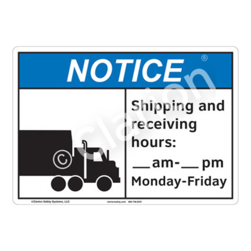 Notice Shipping Sign (F1139-)