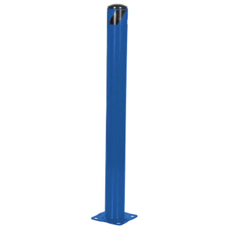Steel Pipe Safety Bollard, 42in x 5-1/2in, Blue