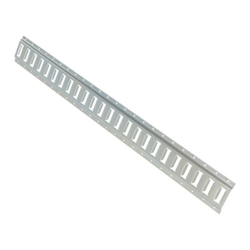 Steel Zinc Plated E-Track, 4 Ft. Length, 1 Pack, Gray