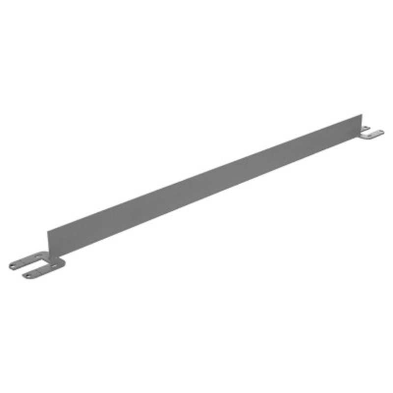 Toe Board For Pipe Safety Railing, 7 Ft. Length, Gray