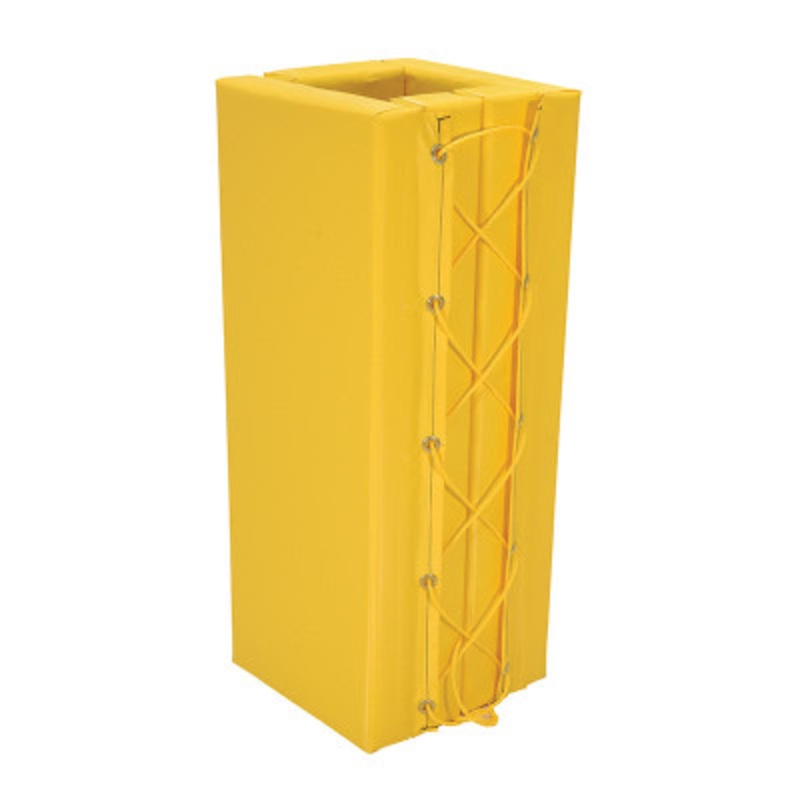 Vinyl Column Protective Pad Square, 3 Ft. x 4in, Yellow