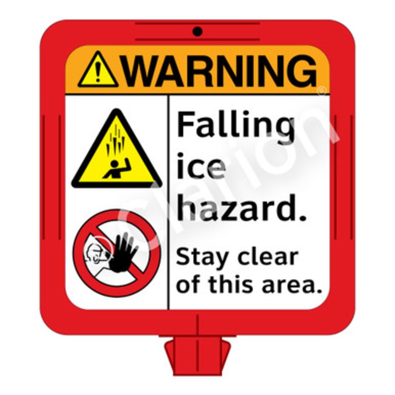 Warning Falling Ice Sign (F1280-)