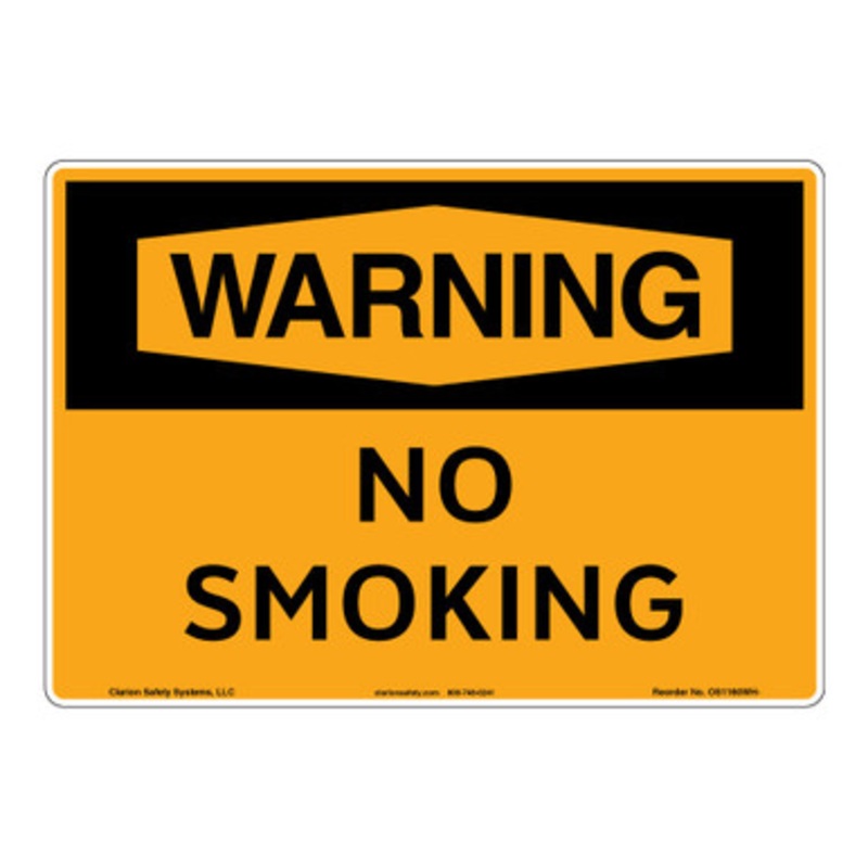 Warning/No Smoking Sign (OS1160WH-)
