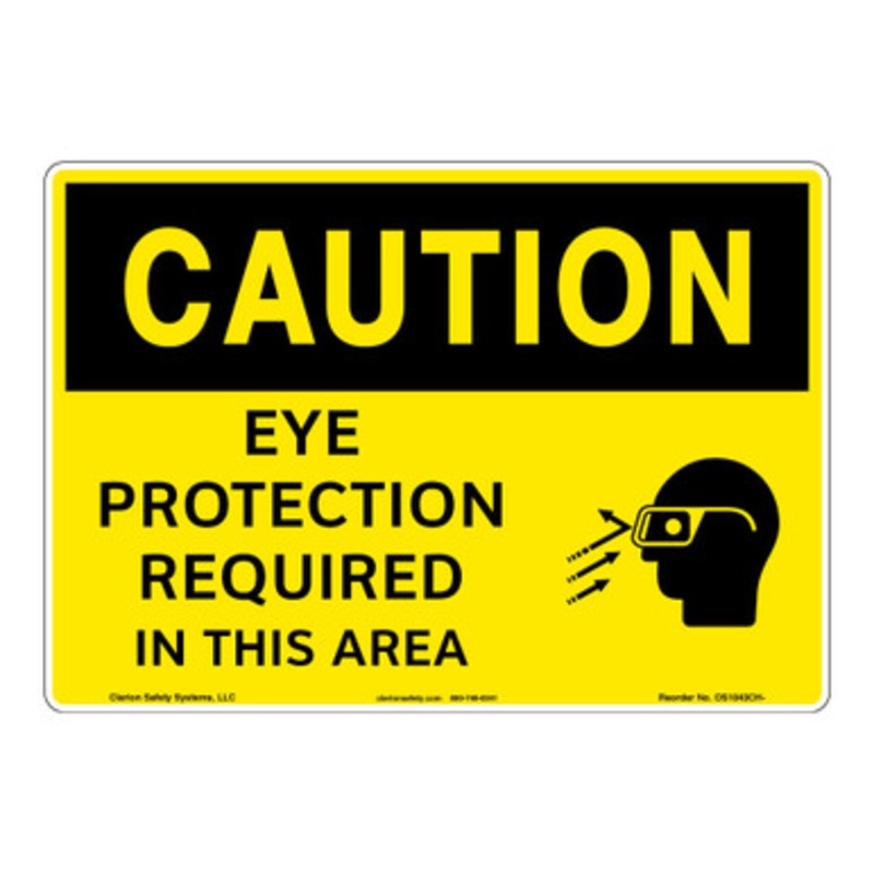 Caution/Eye Protection Sign (OS1043CH-)