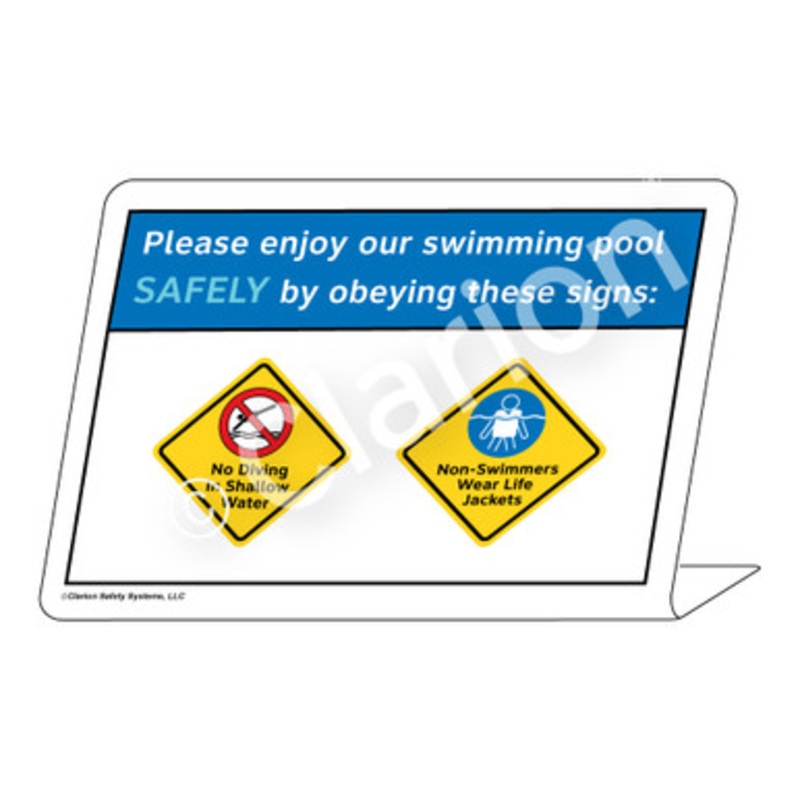 No Diving Non-Swimmers Sign (WSS1732-e)