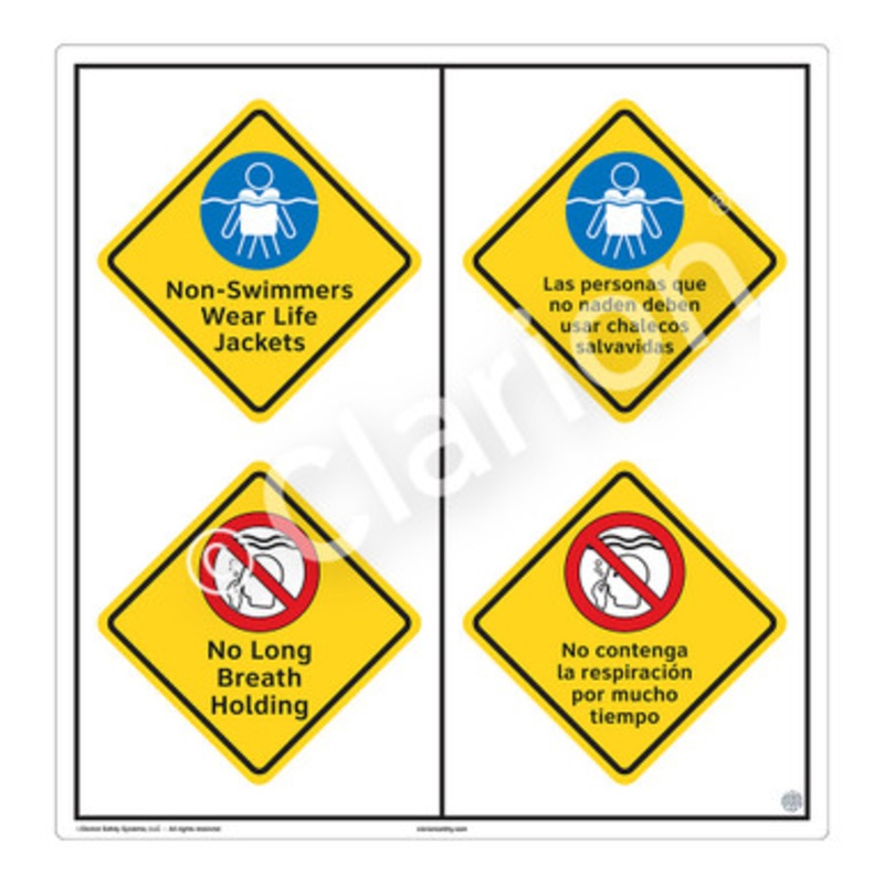 Non-Swimmers Life Jackets Sign (WSS2219-b)