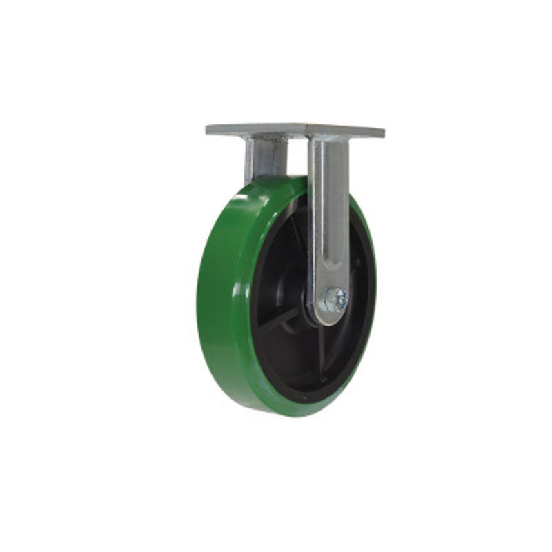 Rigid Caster, With Hub 8 x 2in Width, 1000 lb., Green/Black