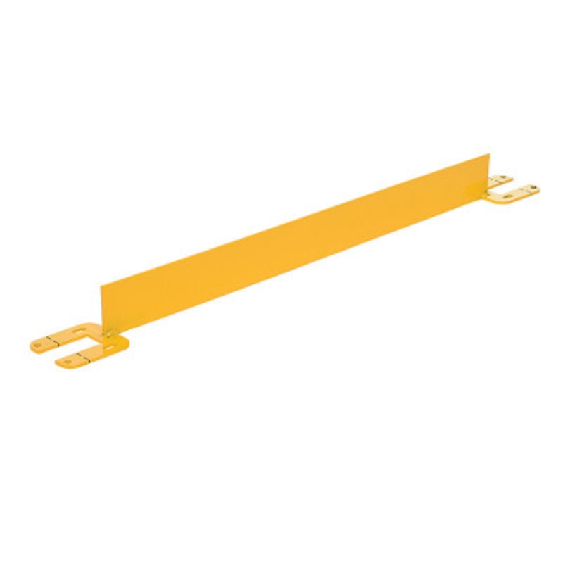 Steel Toe Board for Pipe Safety Railing, 4 Ft. Length, Yellow