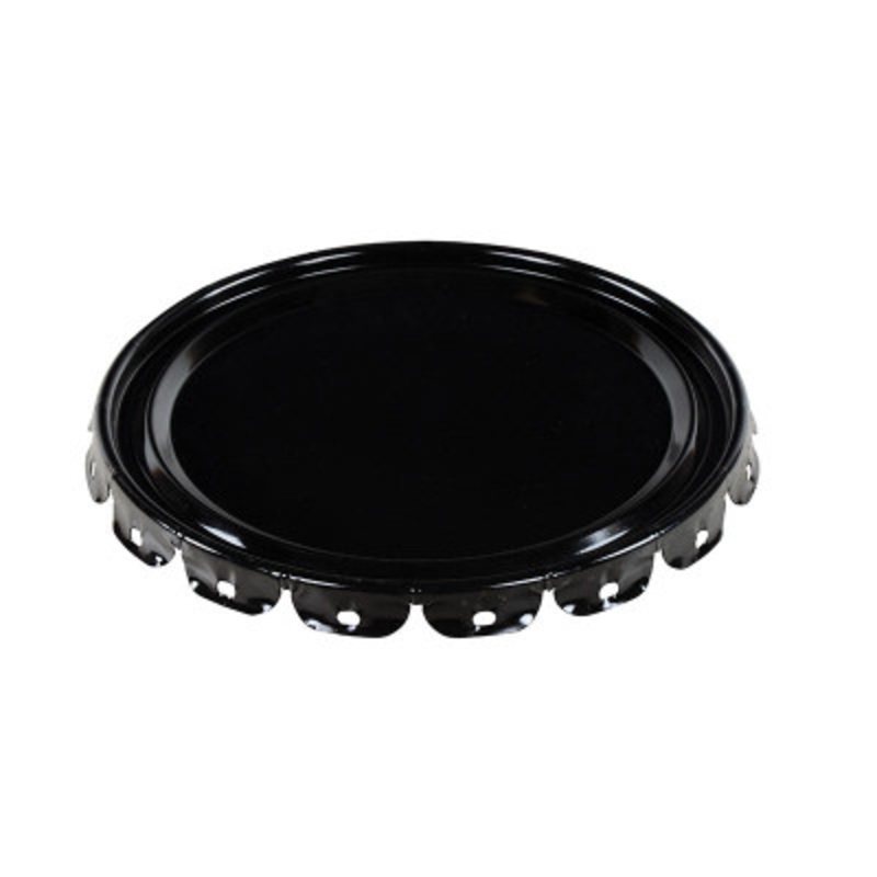 Steel Unrated Lid 5 Gallon, Black