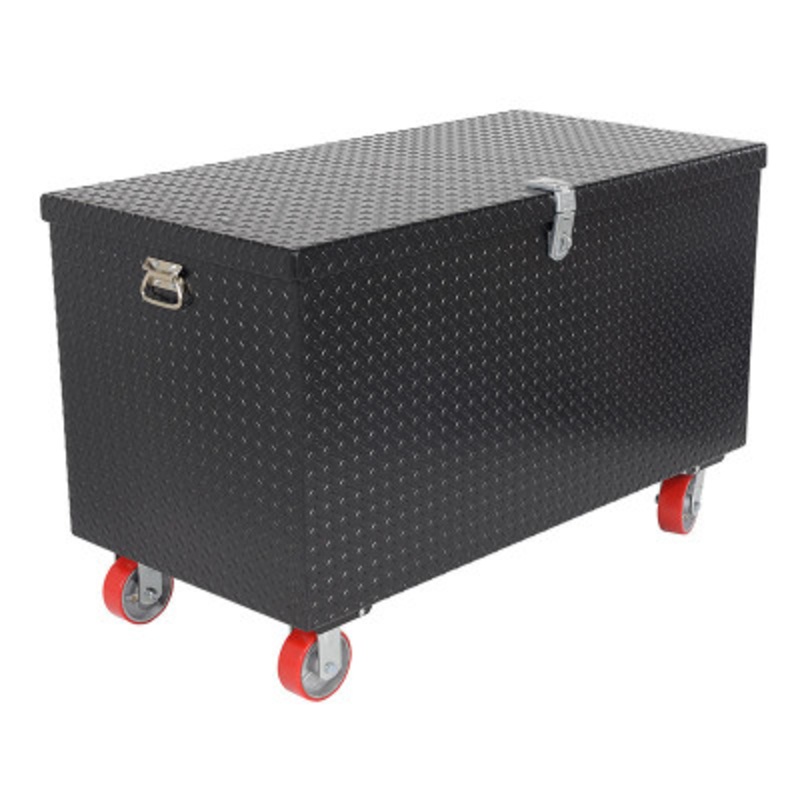 Tread Plate Toolbox with Casters 30 x 60in, 3,000 lb., Black