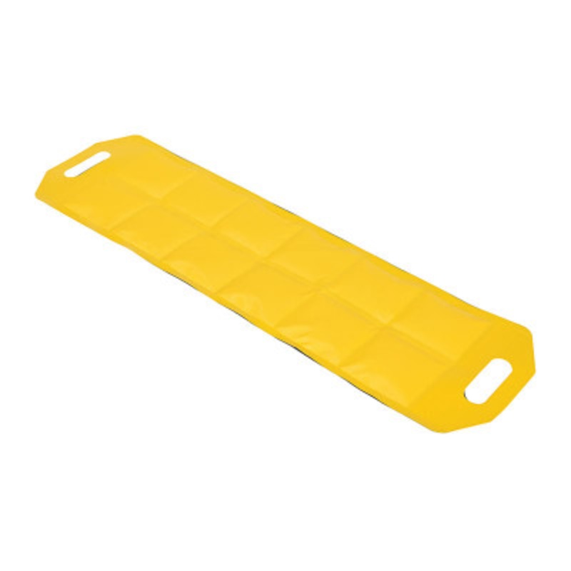 Vinyl Dock Draft Mats, 36in Usable Length, Black / Yellow