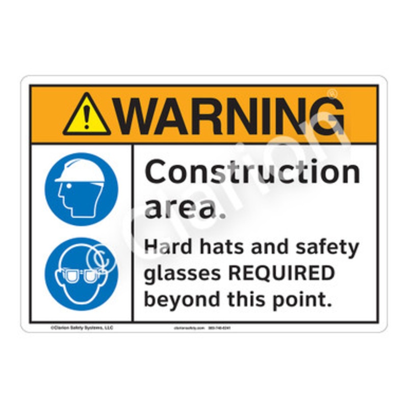 Warning Construction Area Sign (F1249-)