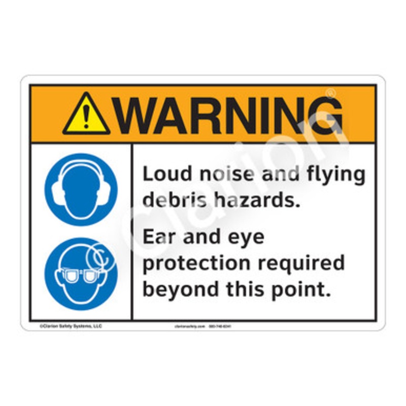 Warning Loud Noise Sign (F1229-)