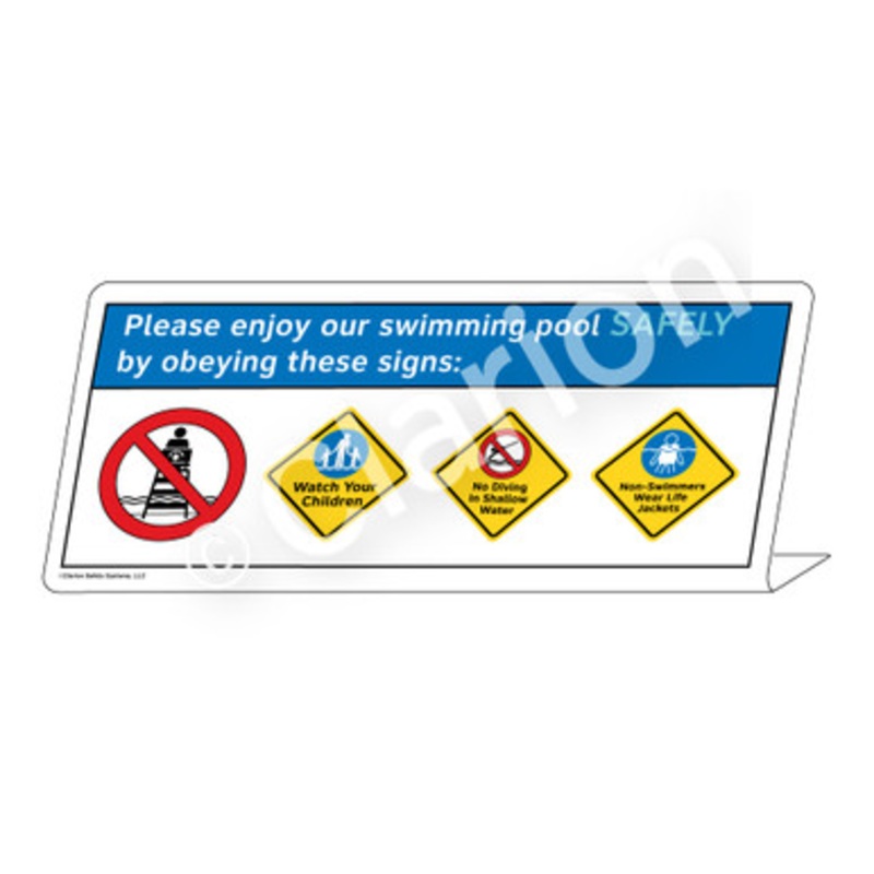 Watch Your Children No Diving Non-Swimmers Sign (WSS1763-e)