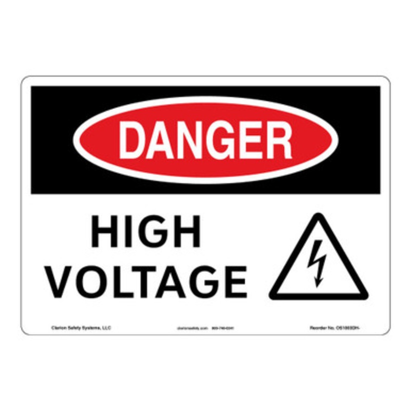 Danger/High Voltage Sign (OS1003DH-)