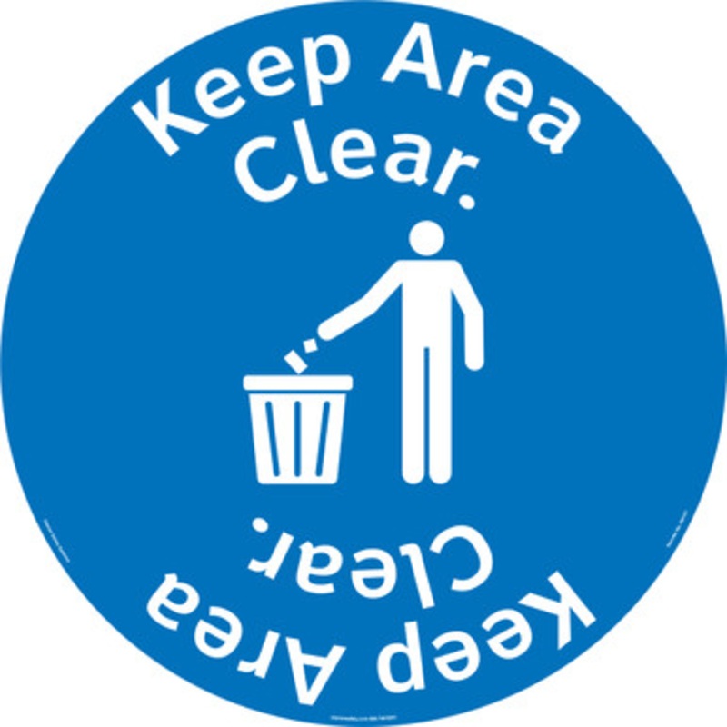 Keep Area This Clear Floor Marker (FM157-)