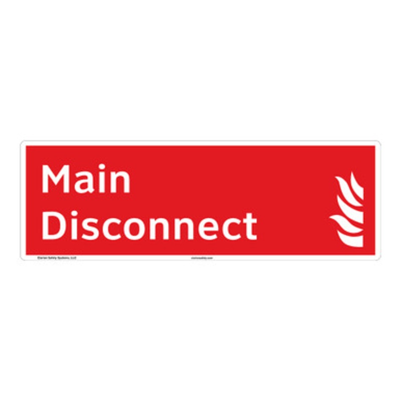 Main Disconnect Sign (F1024-)