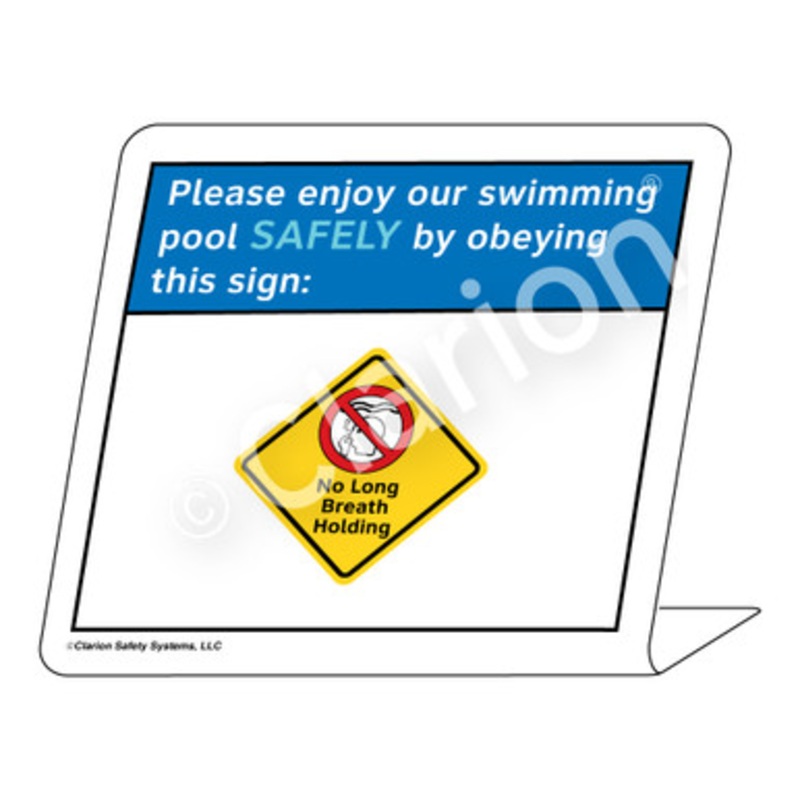 Placard No Long Breath Holding Sign (WSS1706-e)