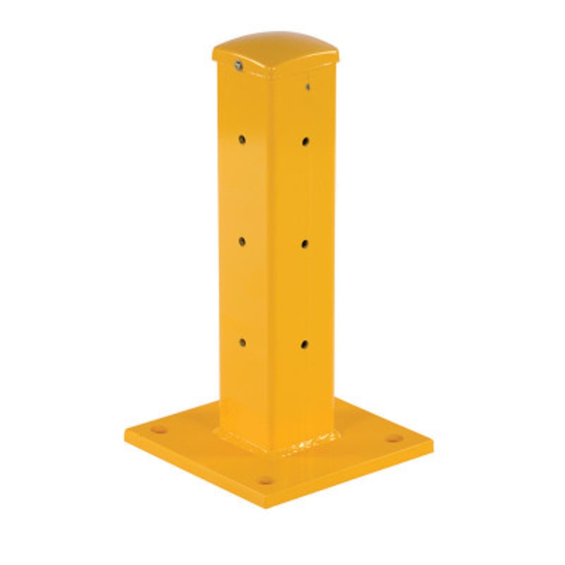 Rigid Tube Post Dropin 18in For Guard Rails, Yellow
