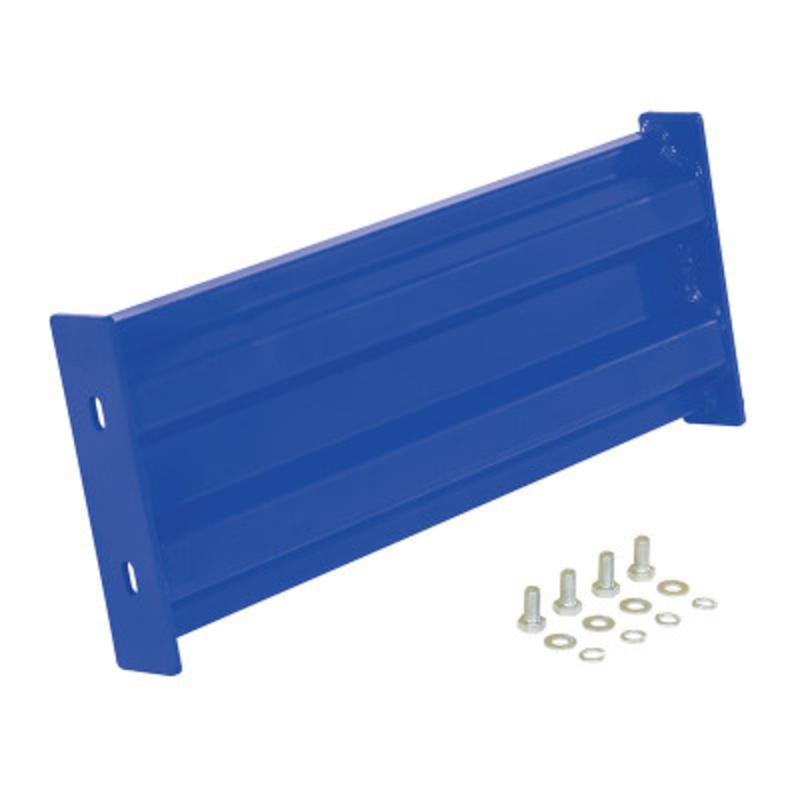 Steel 2 Ribbed Bolt On Style Guard Rail, 18in Length, Blue