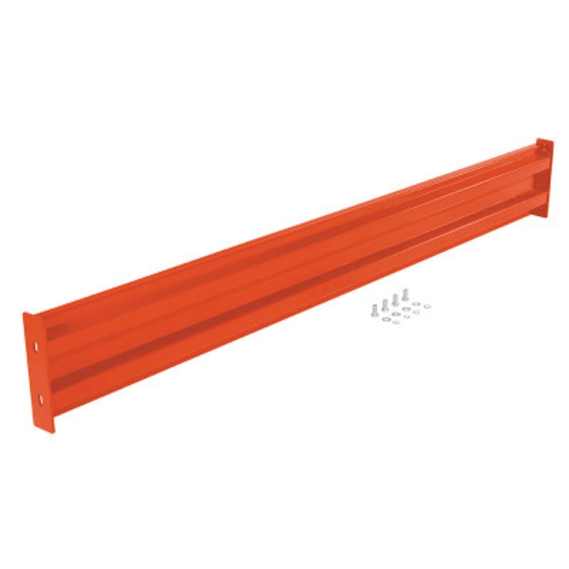 Steel Bolt On Style Guard Rail, 102in Length, Orange