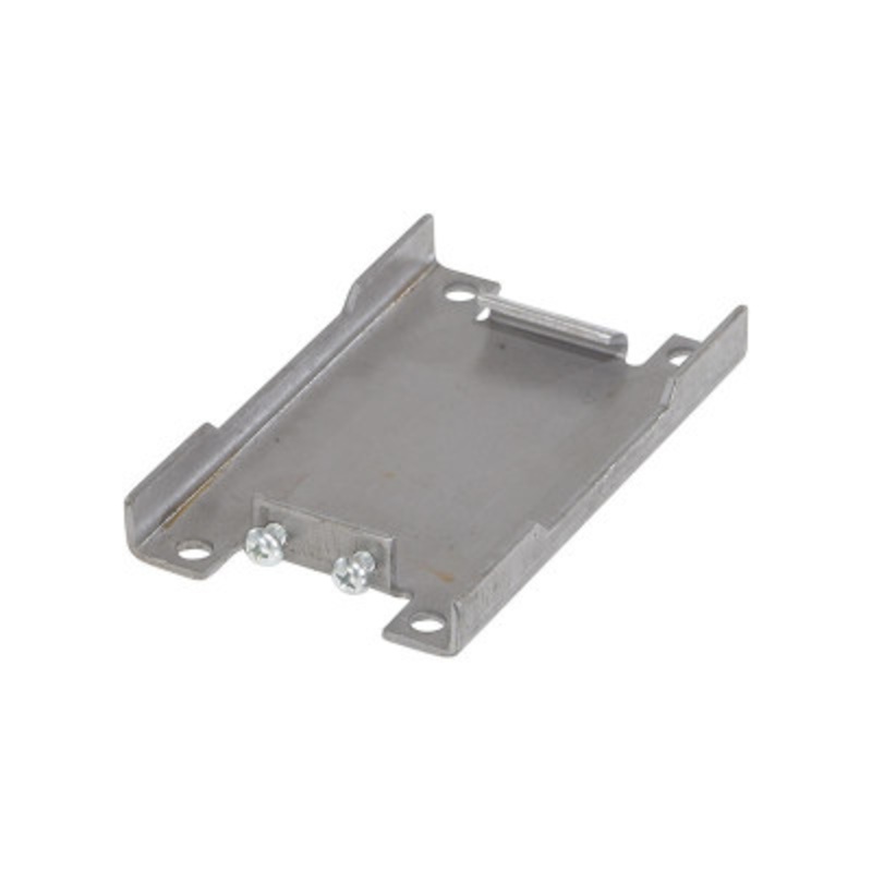Steel Caster Pad, 2-3/4in x 3-5/8in Top Plate, Gray