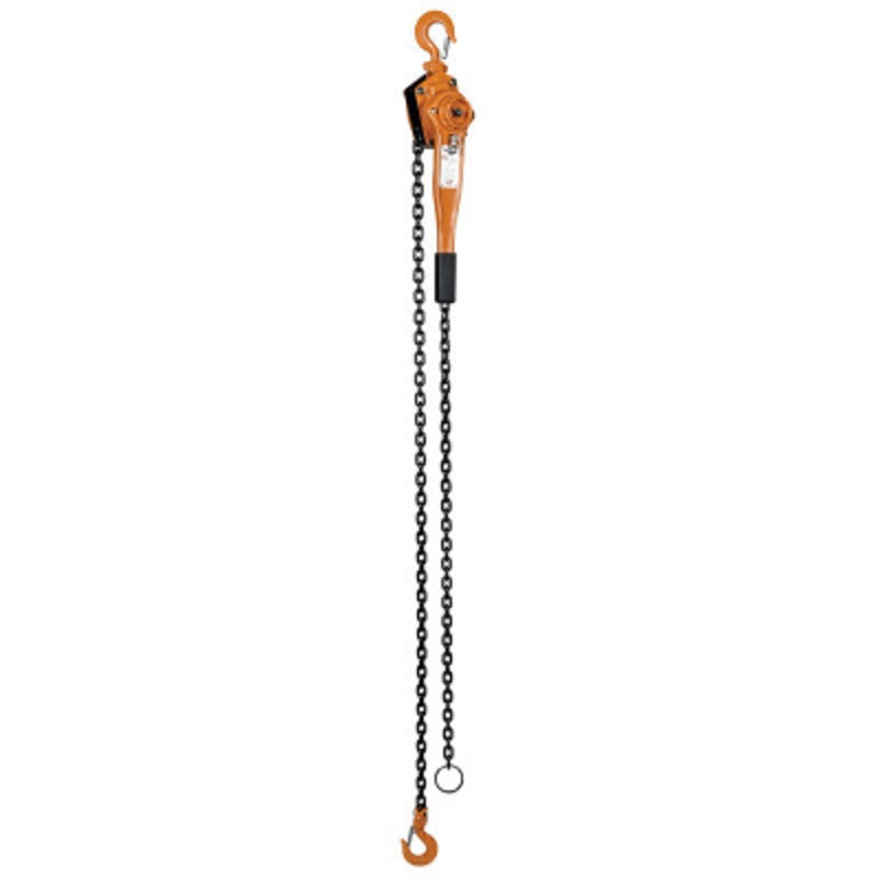 Steel Economy Lever Hoist 10 Ft. Chain Length, 3000 lb., Orange