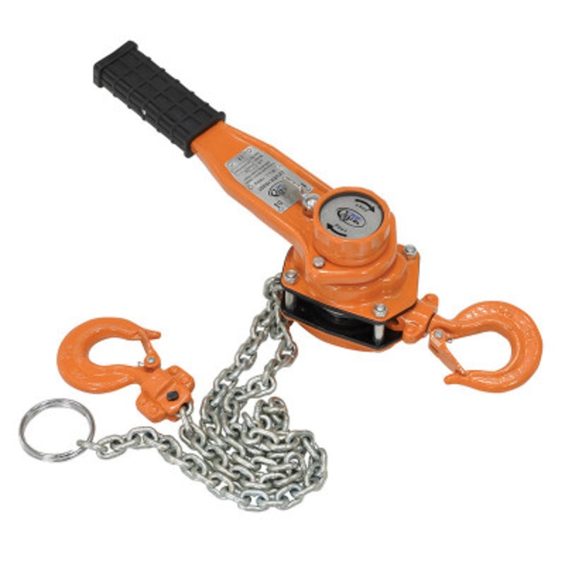 Steel Economy Lever Hoist 5 Ft. Chain Length, 1500 lb., Orange