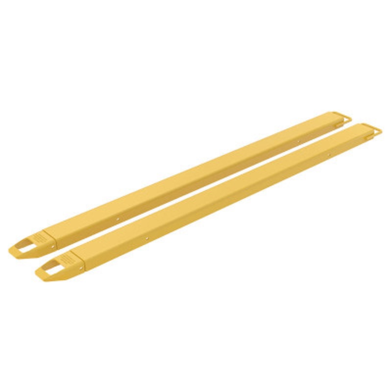 Steel Fork Extensions, 4in x 90in, 4000 lb., Yellow
