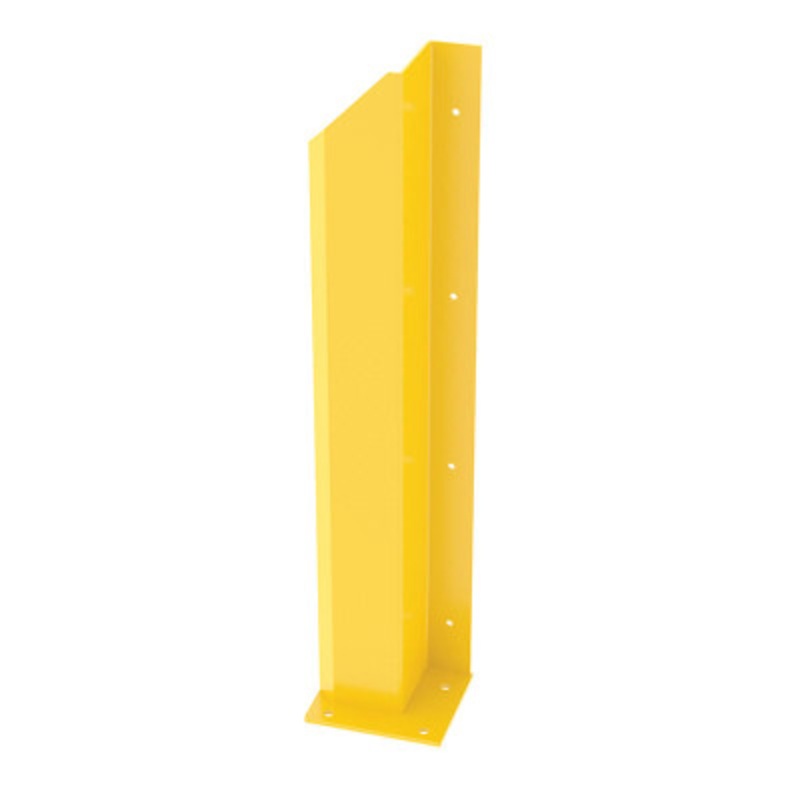 Steel Overhead Door Track Protector 48-1/16in Right, Yellow