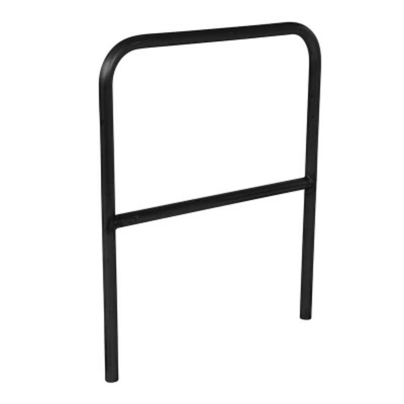 Steel Safety Railing, 3 Ft. Length, Black