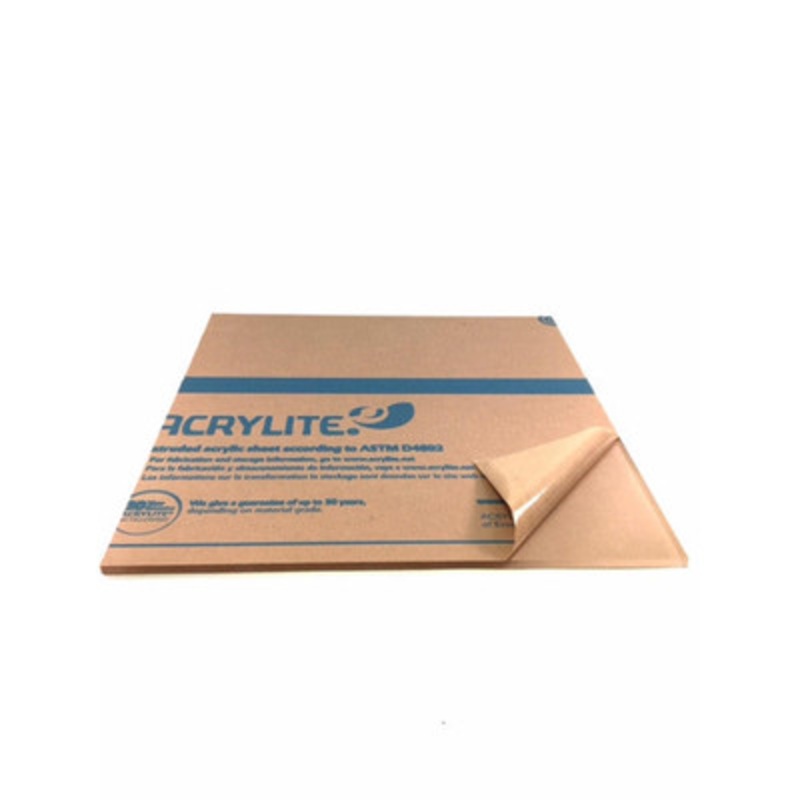 Unit Weight Strike Off Plate, 12 x 12 x 5/8in, Plastic