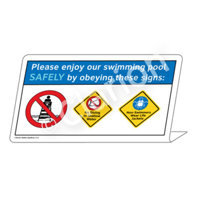 No Diving Non-Swimmers Sign (WSS1747-e)