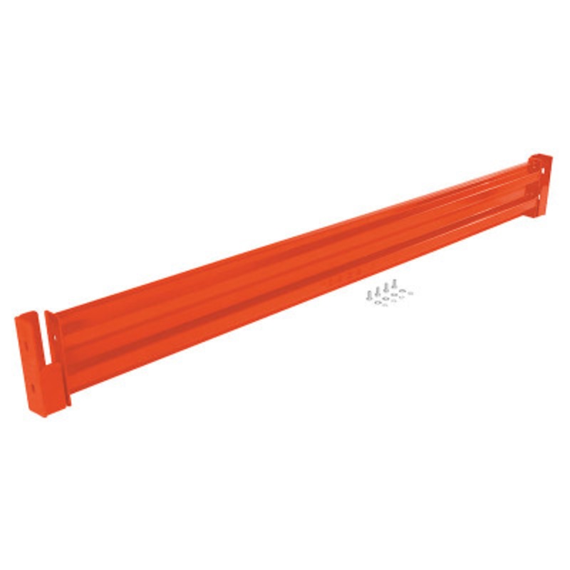 Steel 2 Ribbed Dropin Style Guard Rail, 90in Length, Orange
