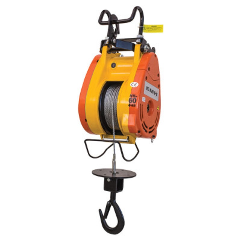 Steel Electric Mini Hanging Cable Hoist, 300 lb., Orange