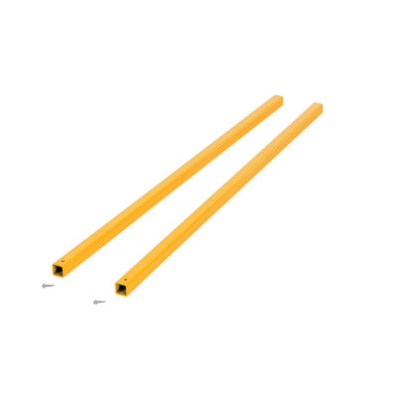 Steel Square Safety Handrail Connection Tubing, 48in, Yellow