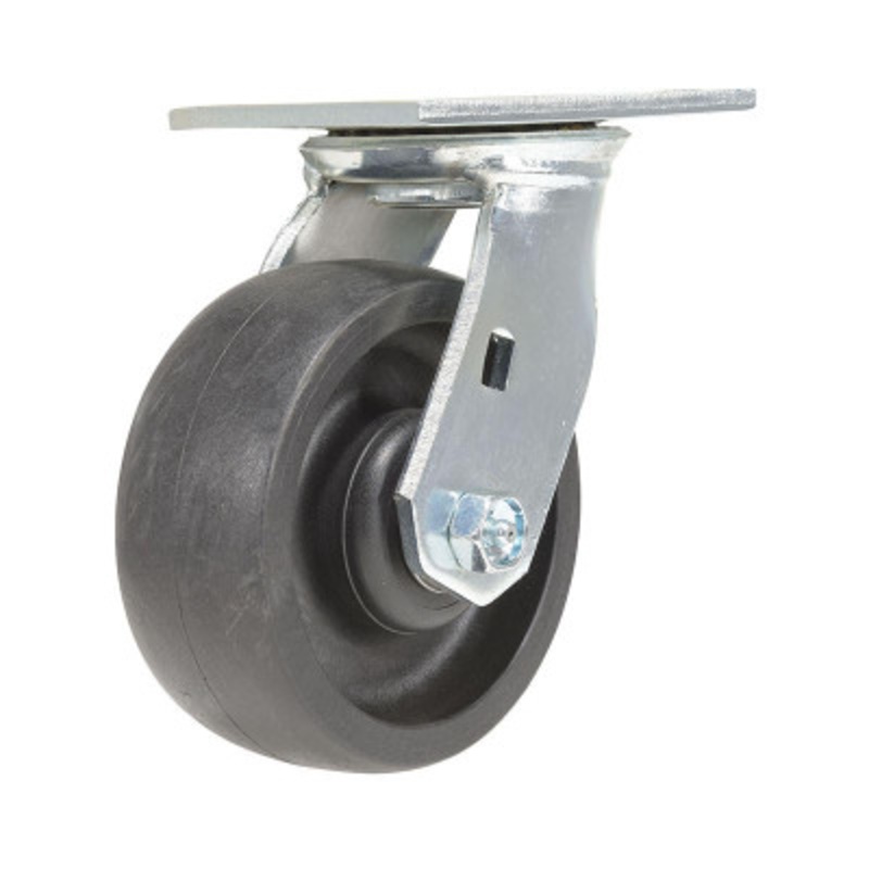 RollX Glass Filled NylonSwivel Caster, 5 x 2in Width, 1250lb, Blk