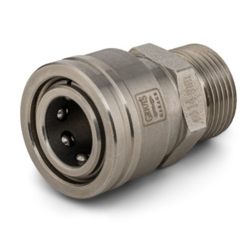 SS M22 Male X 3/8 QD Coupler