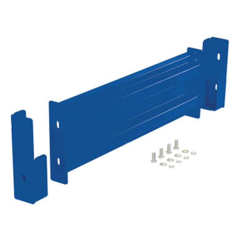 Steel 2 Ribbed Dropin Style Guard Rail, 30in Length, Blue