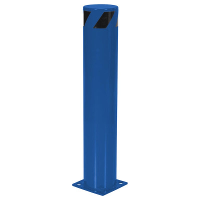 Steel Pipe Safety Bollard, 36in x 6-1/2in, Blue
