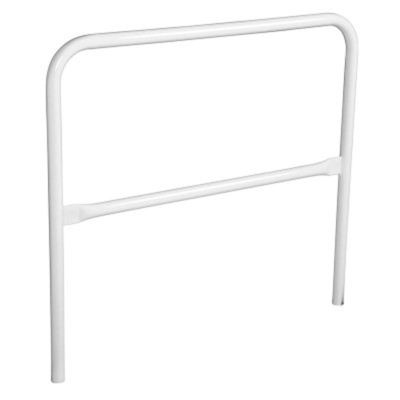 Steel Safety Railing, 4 Ft. Length, White