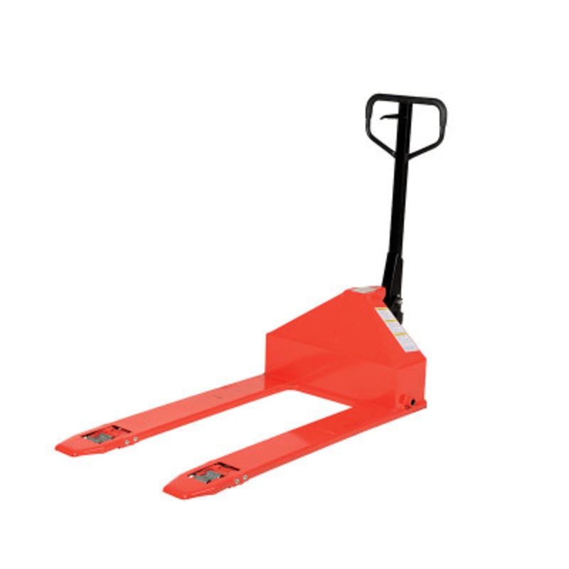 Super Low Pallet Truck 60in x 27in x 44in, 2200 lb., Red