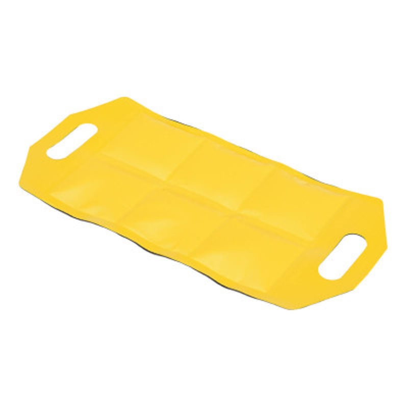 Vinyl Dock Draft Mats, 18in Usable Length, Black / Yellow