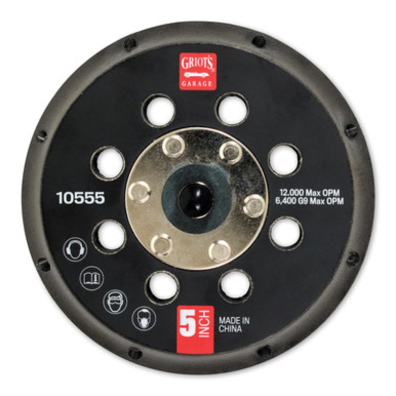 5 Vented Orbital Backing Plate