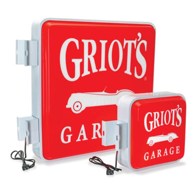 Griot’s LED Double-Sided Logo Sign