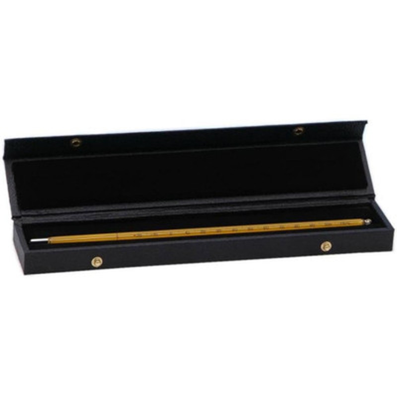 Thermometer Case, Leatherette, Felt-Lined, Up to 16in, Holds 9