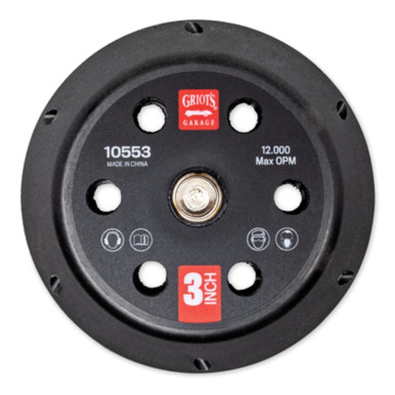 3 Vented Orbital Backing Plate