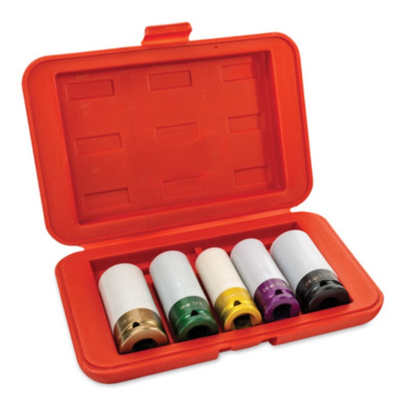 Protective Lug Nut Socket Set, 5-Piece Standard