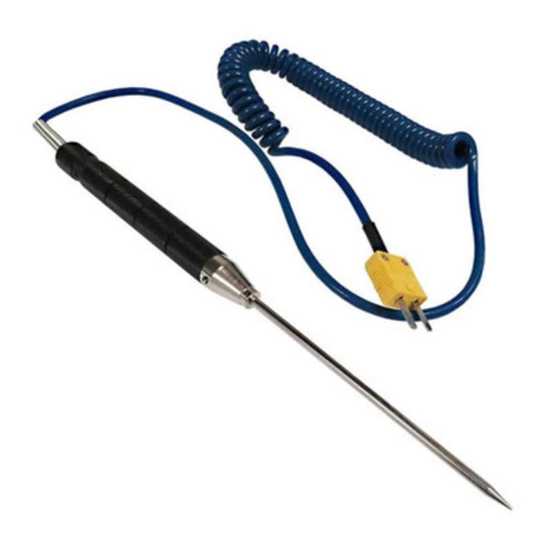 Type K Penetration Thermocouple Probe, -58 to 752F