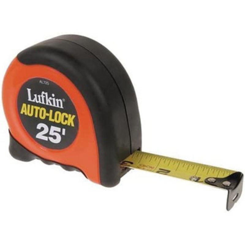 25ft AutoLock Measuring Tape (Inches/Feet)